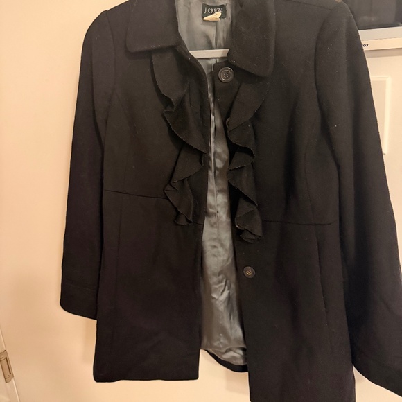 Black JCrew Pea Coat - Picture 1 of 3